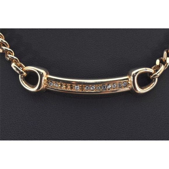 Christian Dior Rhinestone GT Chain Necklace missing stones (Bracelet sold sep) - Picture 3 of 14